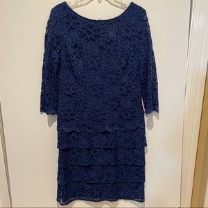 Alex Evenings blue cocktail dress